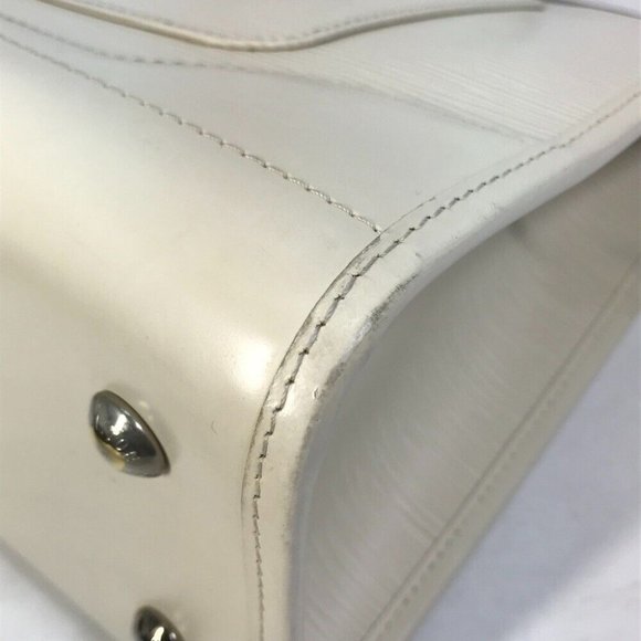 LOUIS VUITTON Epi Madeleine GM Tote Bag Shoulder Bag Epi Leather White - Picture 13 of 16